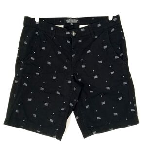 Sunday Work Clothes‎ American Flag All Over Print Flat Front Shorts